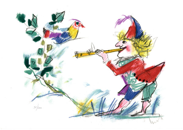 Emanuele Luzzati il flauto magico, papageno